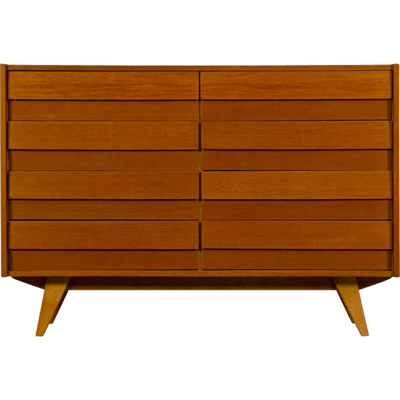 Vintage Eastern European chest of drawers model U-453 by Jiri Jiroutek, 1960