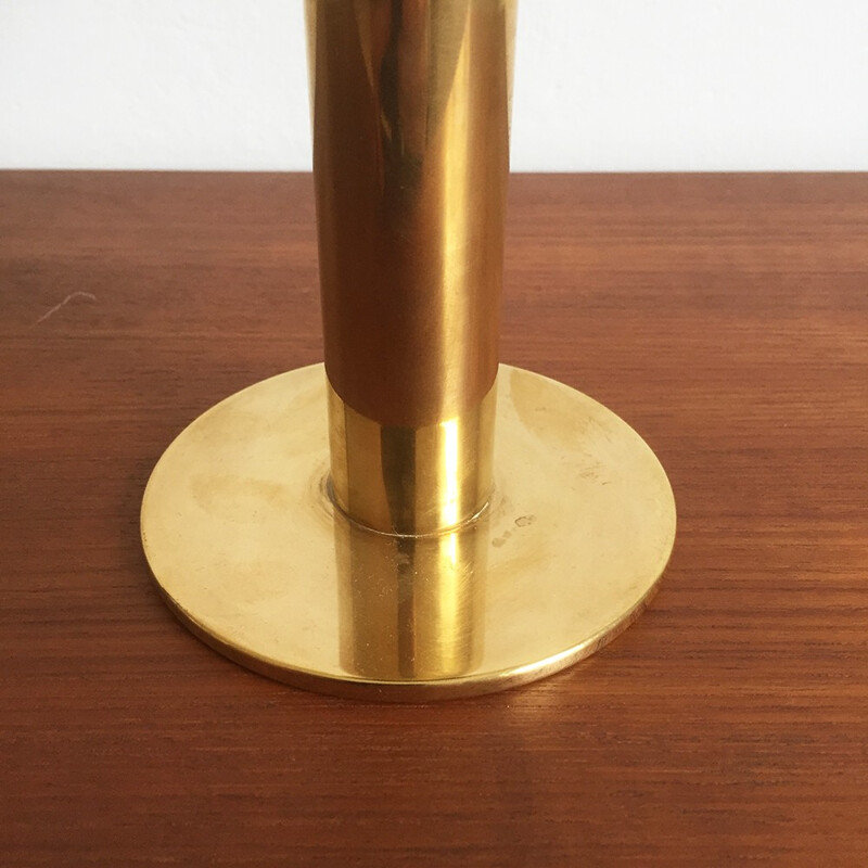 Vintage solid brass candle holder "claudia" by Hans-Agne Jakobsson, Sweden 1960