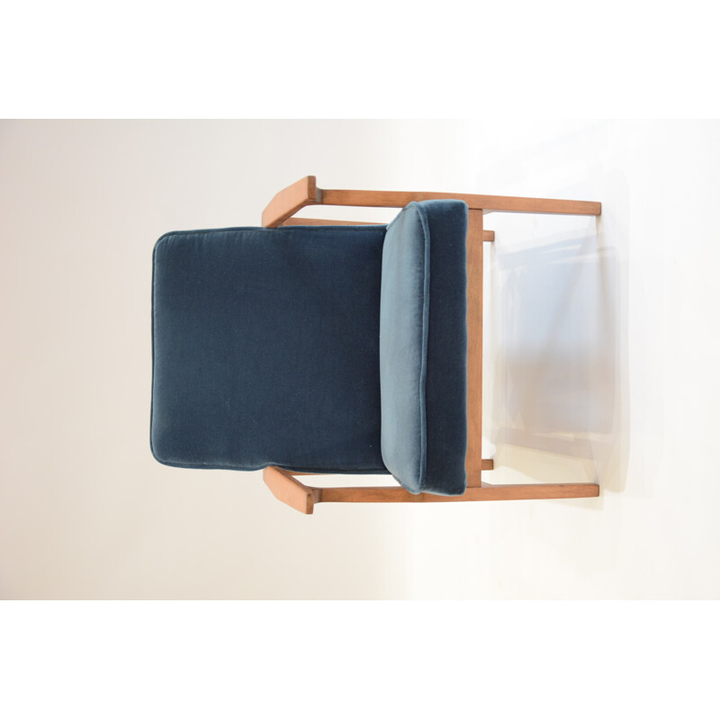 Soviet design armchair in blue - 1960s