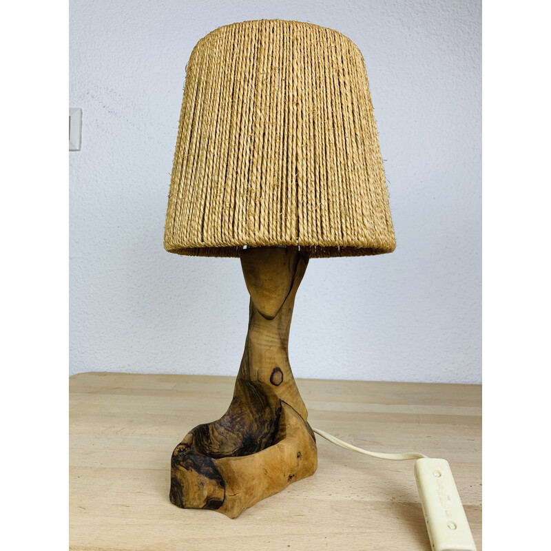 Lampe Vintage Scandinave en bois - Le palais des bricoles