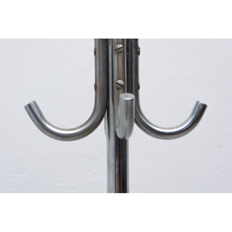 Vintage Bauhaus chrome coat rack, 1930s