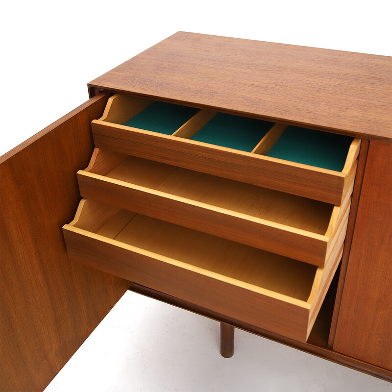 Vintage sideboard with 3 storage compartments and drawers, 1950s