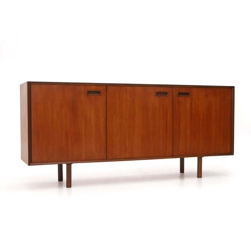 Vintage sideboard with 3 storage compartments and drawers, 1950s