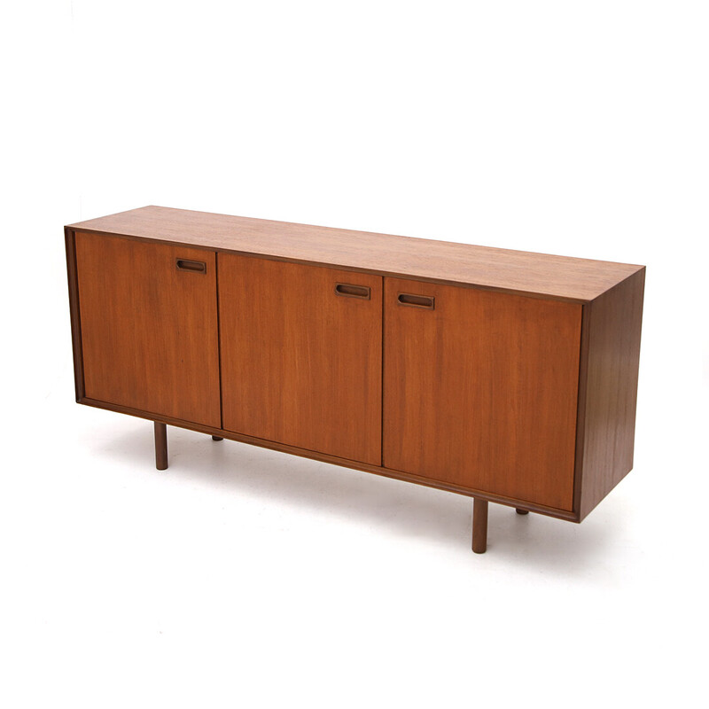 Credenza vintage con 3 vani e cassetti, anni '50