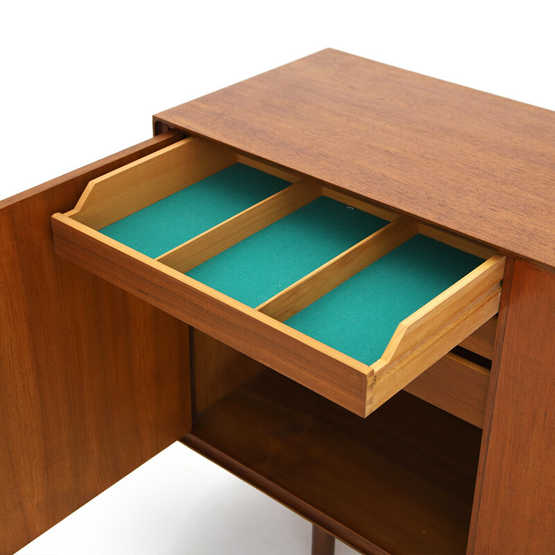 Vintage sideboard with 3 storage compartments and drawers, 1950s