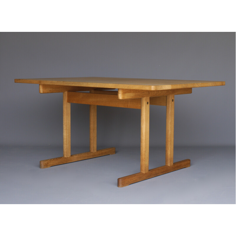 Vintage oakwood dining table by Børge Mogensen for Fredericia, Denmark 1960s