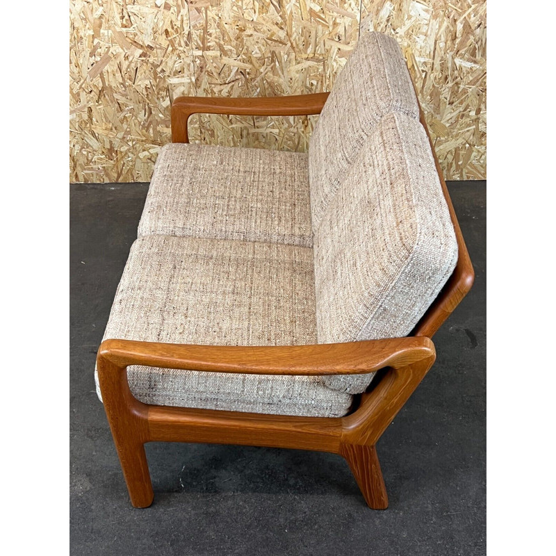 Vintage teak sofa 2 seater by J. Kristensen, Denmark 1960-1970s