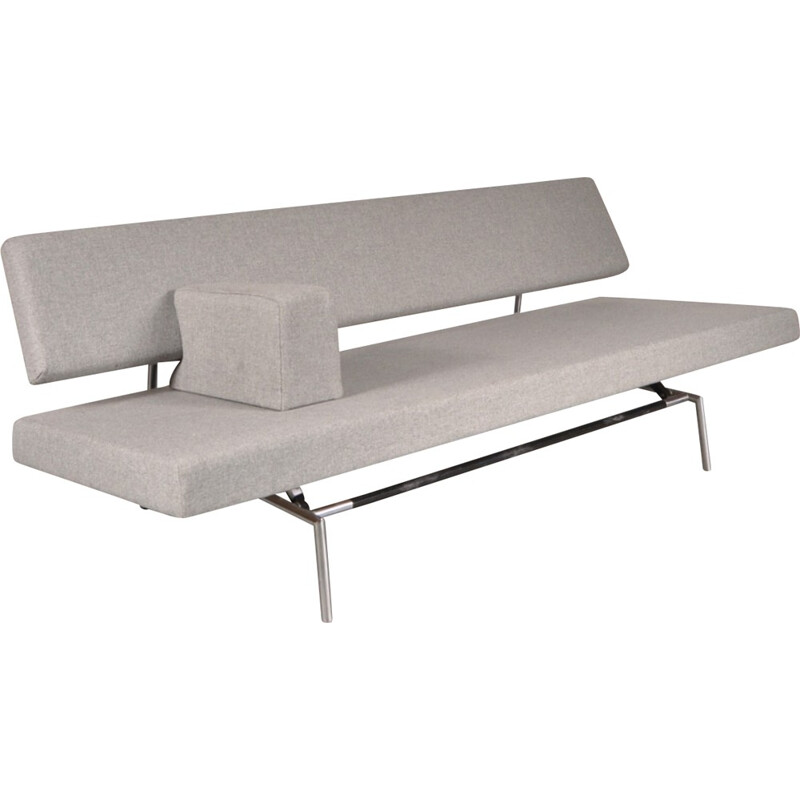 Spectrum black metal 3-seats sleeping sofa, Martin VISSER - 1960s