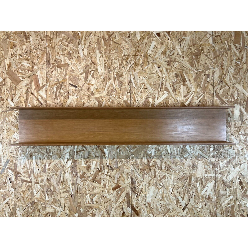 Vintage wall shelf in oakwood by Walter Wirz for Wilhelm Renz, 1960-1970s