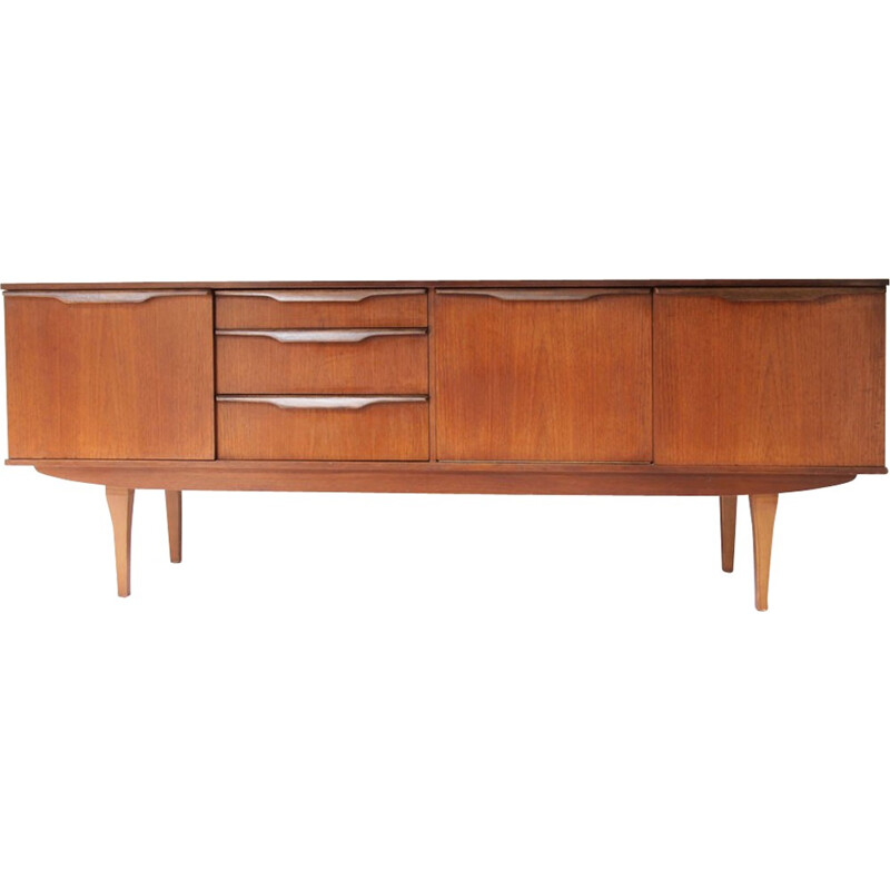 Enfilade vintage scandinave en teck à 4 compartiments - 1950