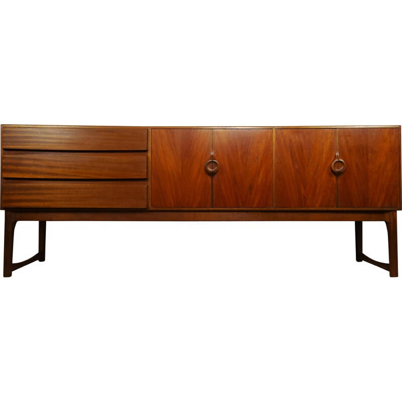 Teak sideboard with sleded feet - 1960s 