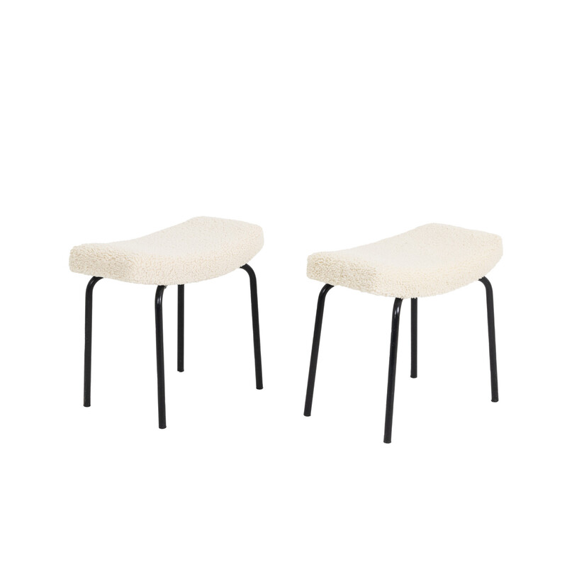 Pair of vintage stools by Pierre Guariche, 1960