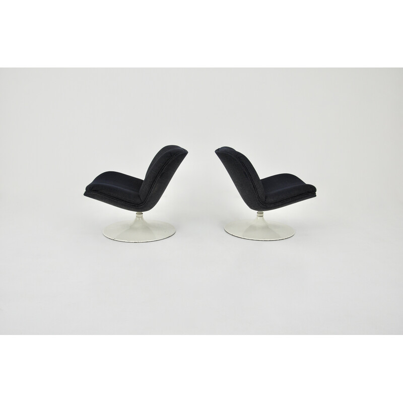 Paar vintage F504 fauteuils door Geoffrey Harcourt voor Artifort, 1960
