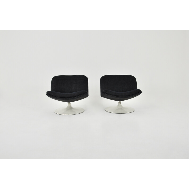 Pair of vintage F504 armchairs by Geoffrey Harcourt for Artifort, 1960