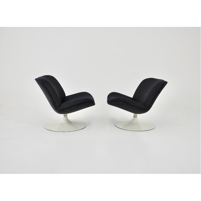 Paar vintage F504 fauteuils door Geoffrey Harcourt voor Artifort, 1960