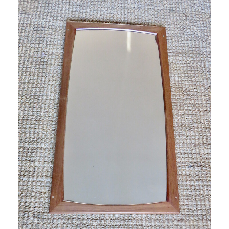 Vintage teak mirror by Aksel Kjersgaard, Denmark 1965