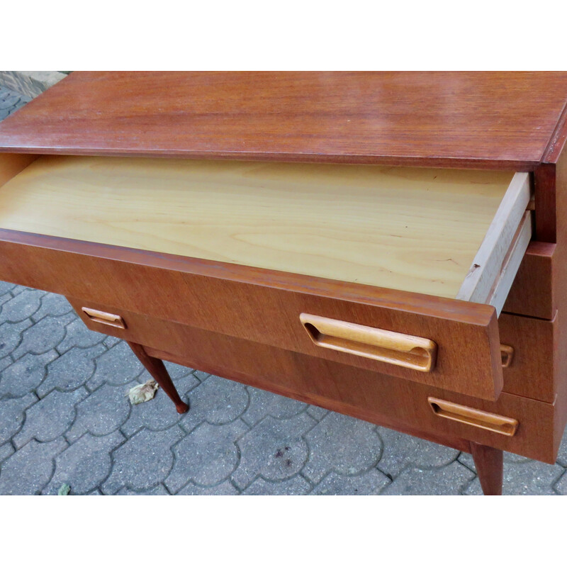 Vintage teak chest of drawers by Peter Moos, Denmark 1955