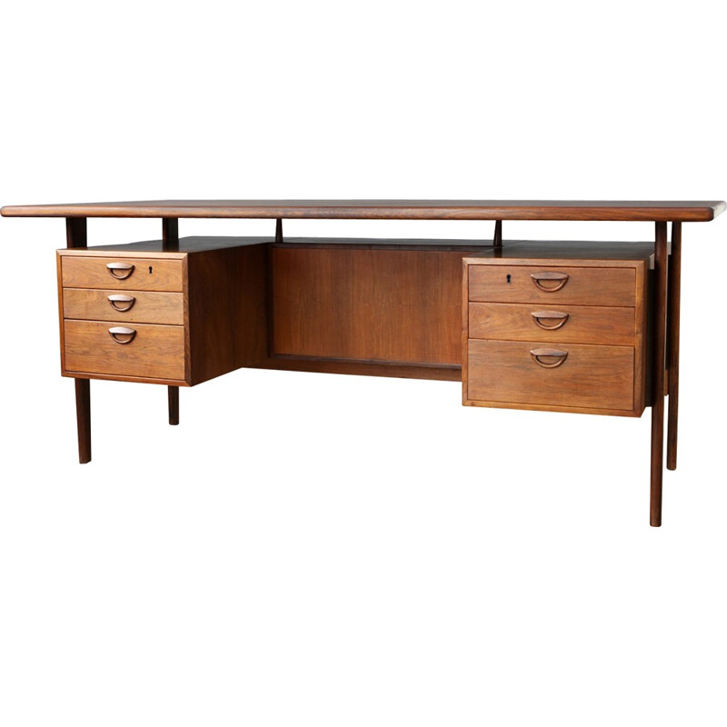 Feldballes Mobelfabrik "FM60" executive desk, Kai KRISTIANSEN - 1960s