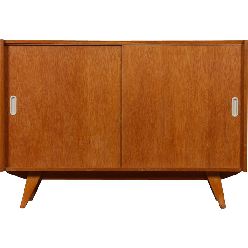 Vintage oakwood chest of drawers model U-452 by Jiroutek for Interier Praha, 1960