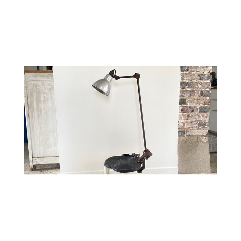 Vintage industrial lamp model 201 by Gras, 1930