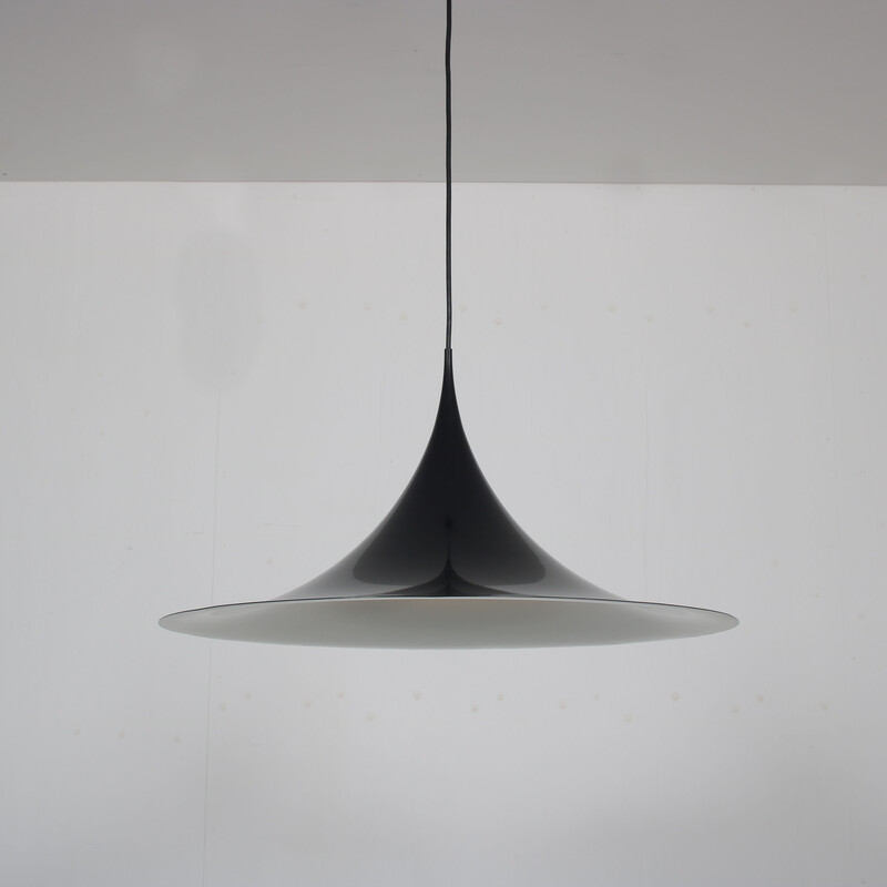 Vintage "Semi" pendant lamp by Claus Bonderup and Thorsten Thorup for Fog and Morup, Denmark 1960s