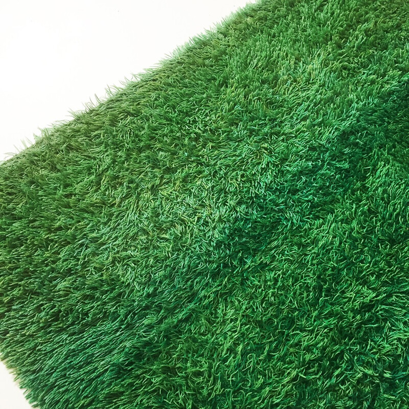 Green rya rug Wahlbecks AB,  Marianne RICHTER - 1960s