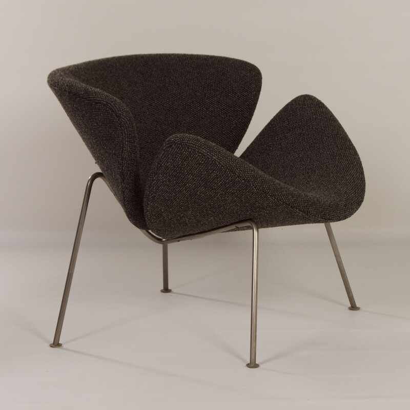 Vintage fauteuil in oranje slice van Pierre Paulin voor Artifort, 1960