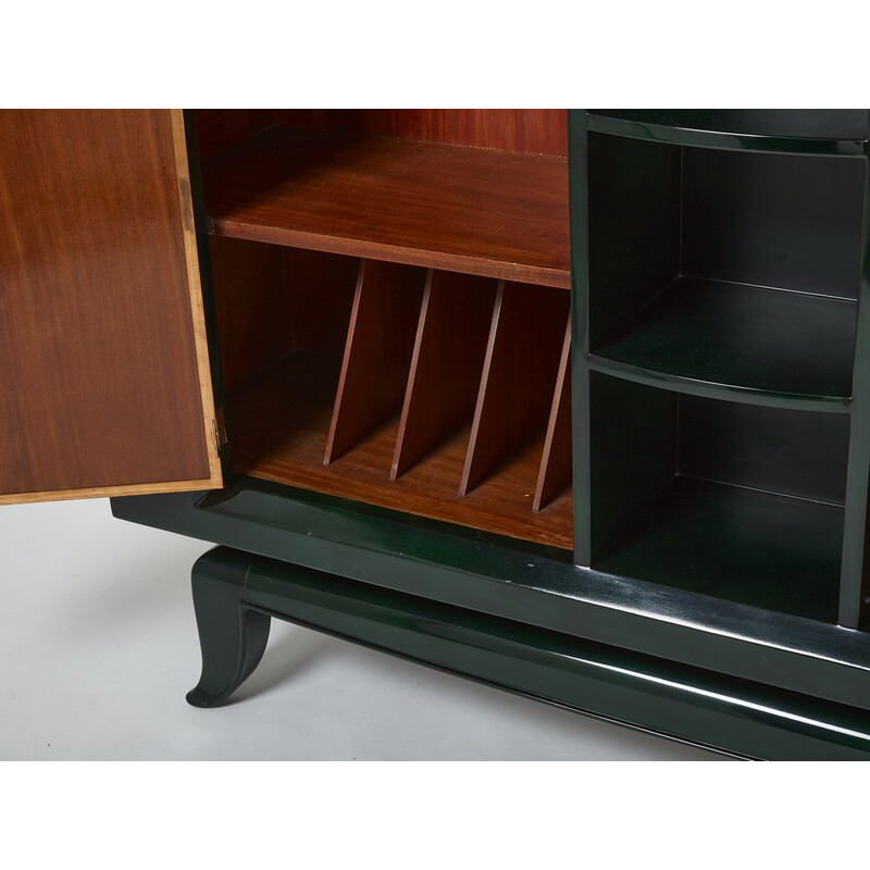 Vintage Art Deco lacquered cabinet by René Drouet and Pierre Adrien Ekman, 1938