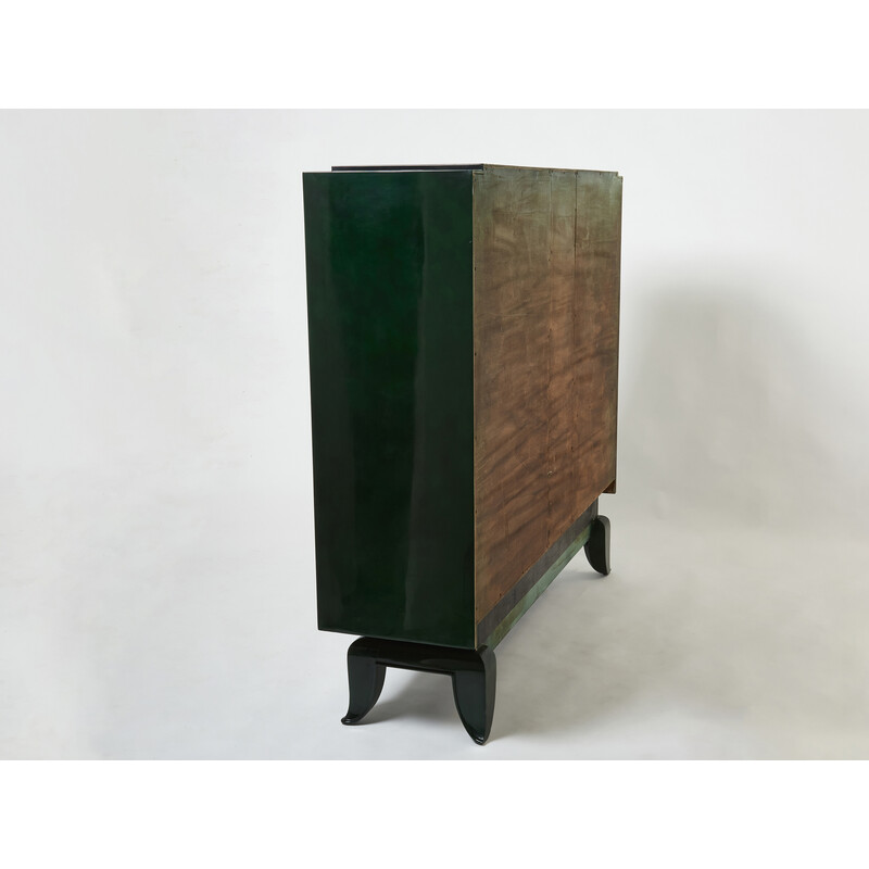 Vintage Art Deco lacquered cabinet by René Drouet and Pierre Adrien Ekman, 1938