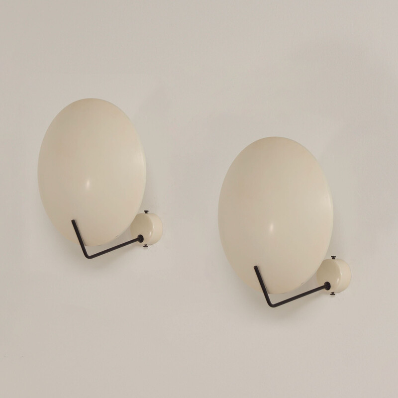 Pair of vintage wall lamps by Bruno Gatta for Stilnovo, 1960s