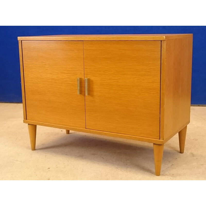 Small sideboard in blond ash - 1950s 