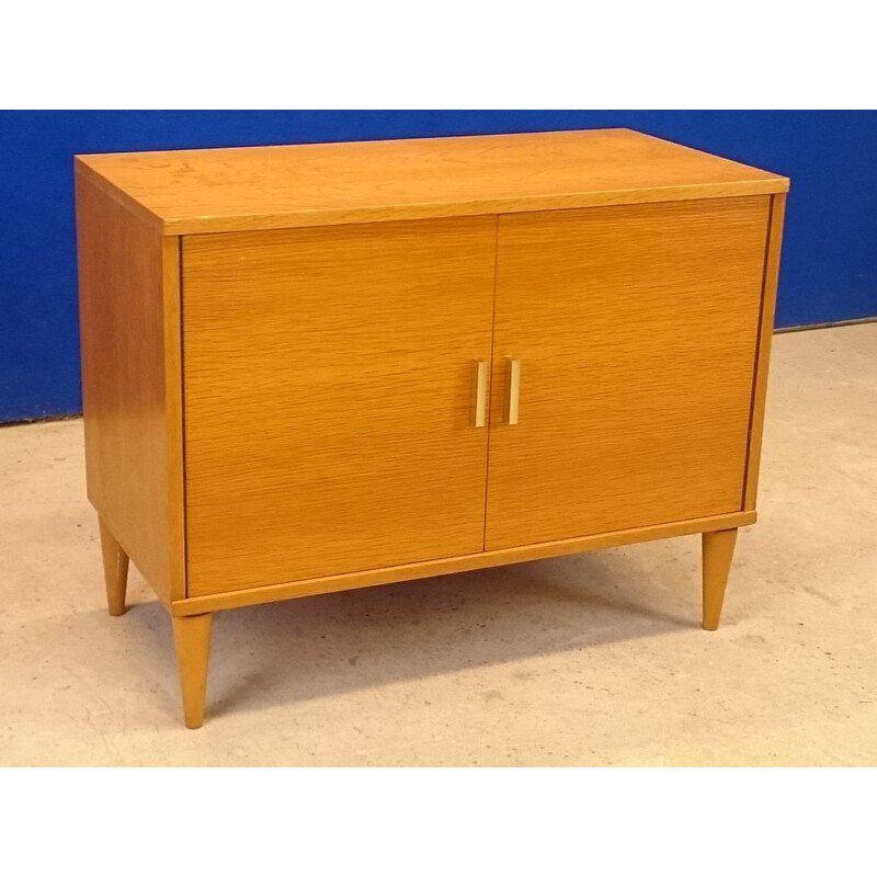 Small sideboard in blond ash - 1950s 