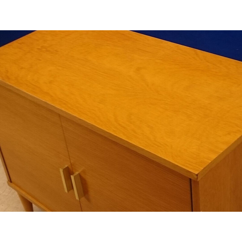 Small sideboard in blond ash - 1950s 