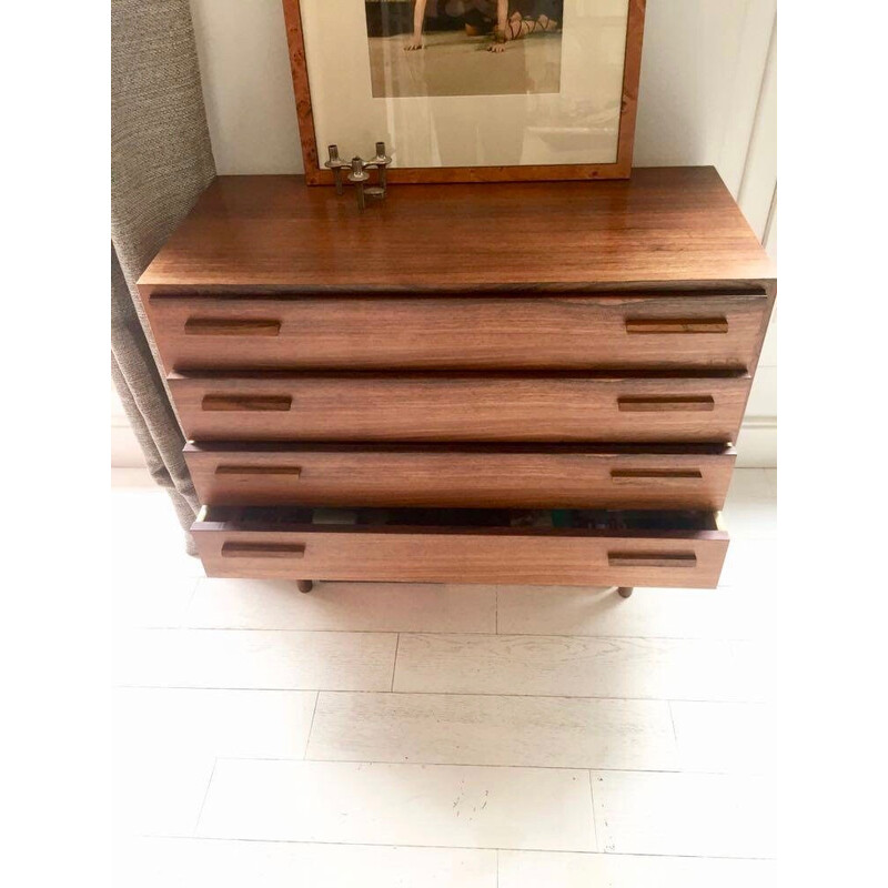 Commode vintage en bois de palissandre par Kai kristiansen pour Fm Mobler