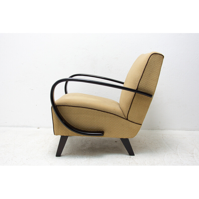 Pair of vintage bentwood armchairs by Jindřich Halabala for Up Závody, 1950s