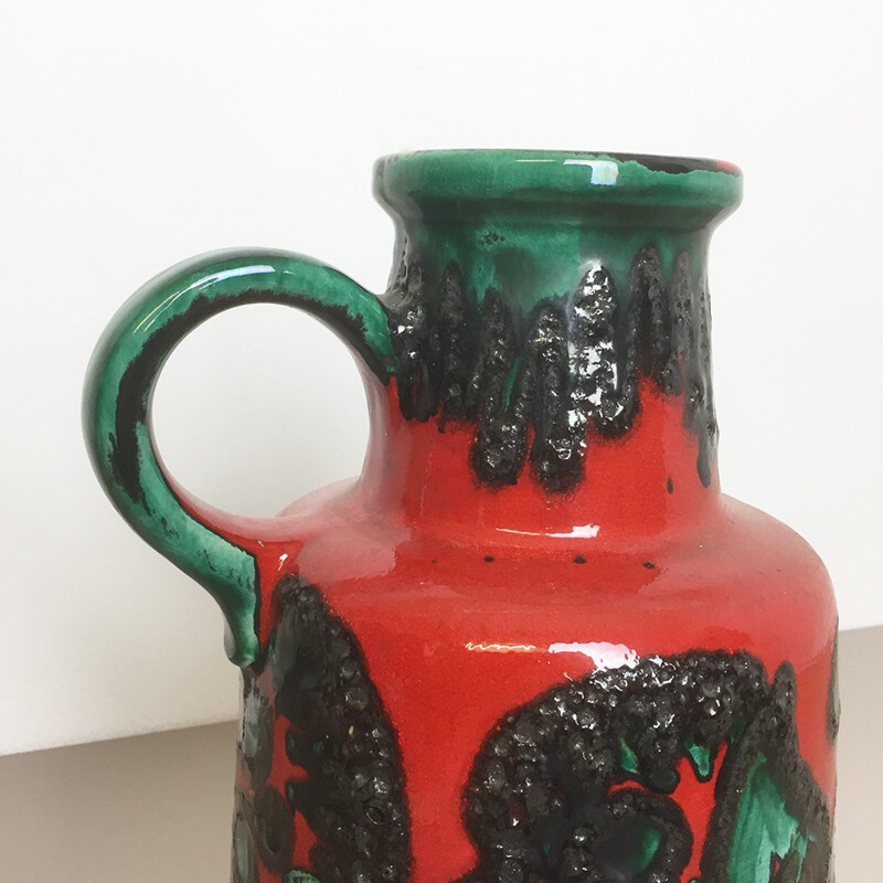 Vase vintage Scheurich en fat lava - 1970