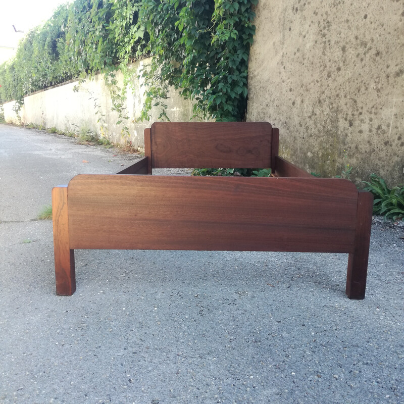 Vintage modernist rosewood and mahogany daybed, 1940