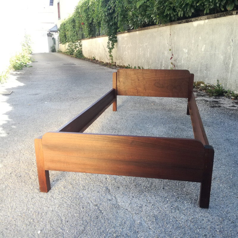 Vintage modernist rosewood and mahogany daybed, 1940