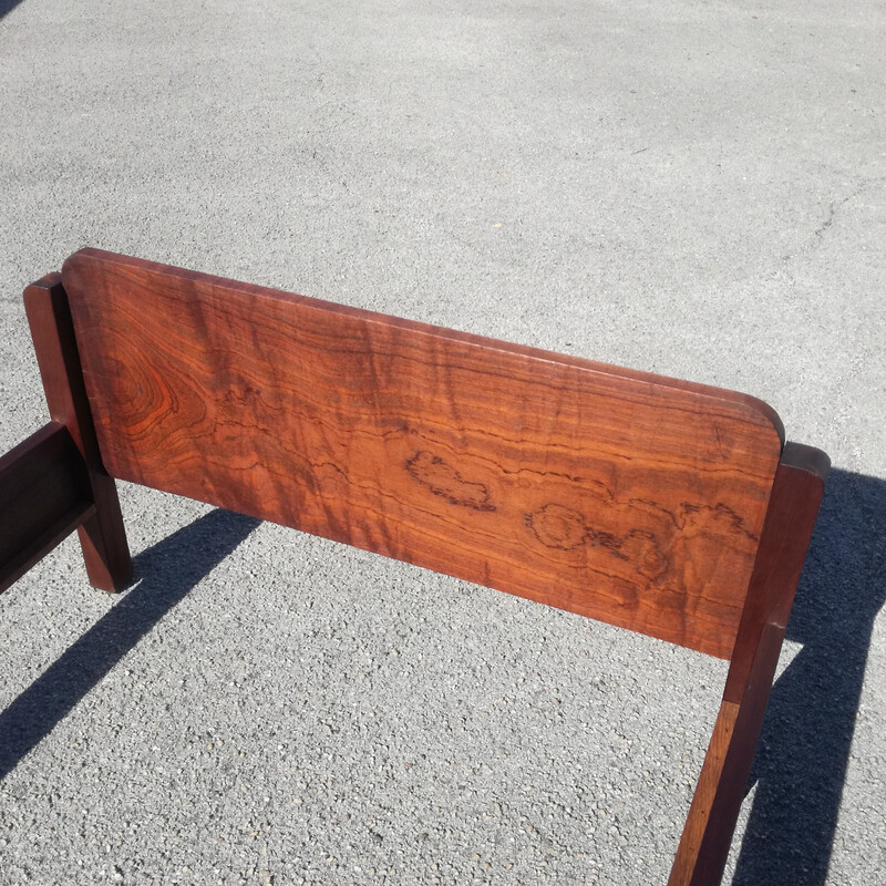 Vintage modernist rosewood and mahogany daybed, 1940