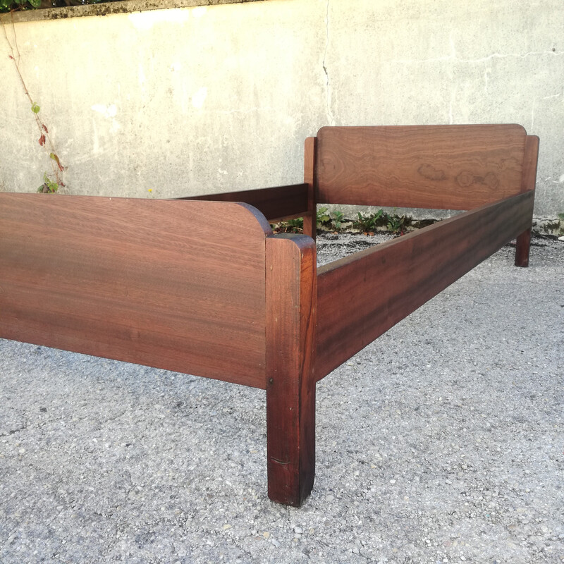 Vintage modernist rosewood and mahogany daybed, 1940