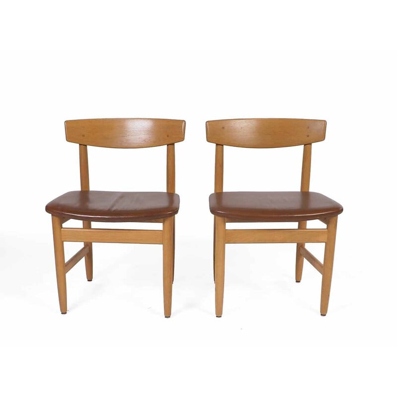 Ein Paar Vintage-Stühle von Borge Mogensen für Karl Andersson und Soner, 1955