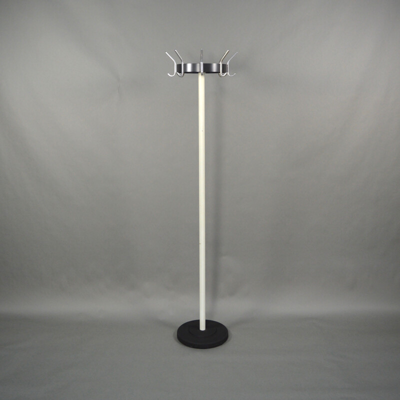 Gispen "model 9807" coat rack in steel and aluminium - 1960s