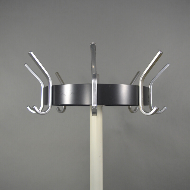 Gispen "model 9807" coat rack in steel and aluminium - 1960s