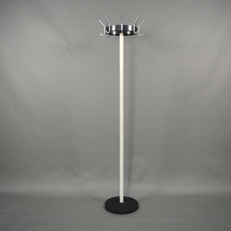 Gispen "model 9807" coat rack in steel and aluminium - 1960s