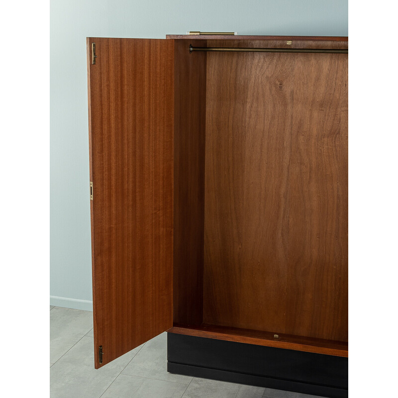 Vintage cabinet with doors in black and white, Germany 1950s