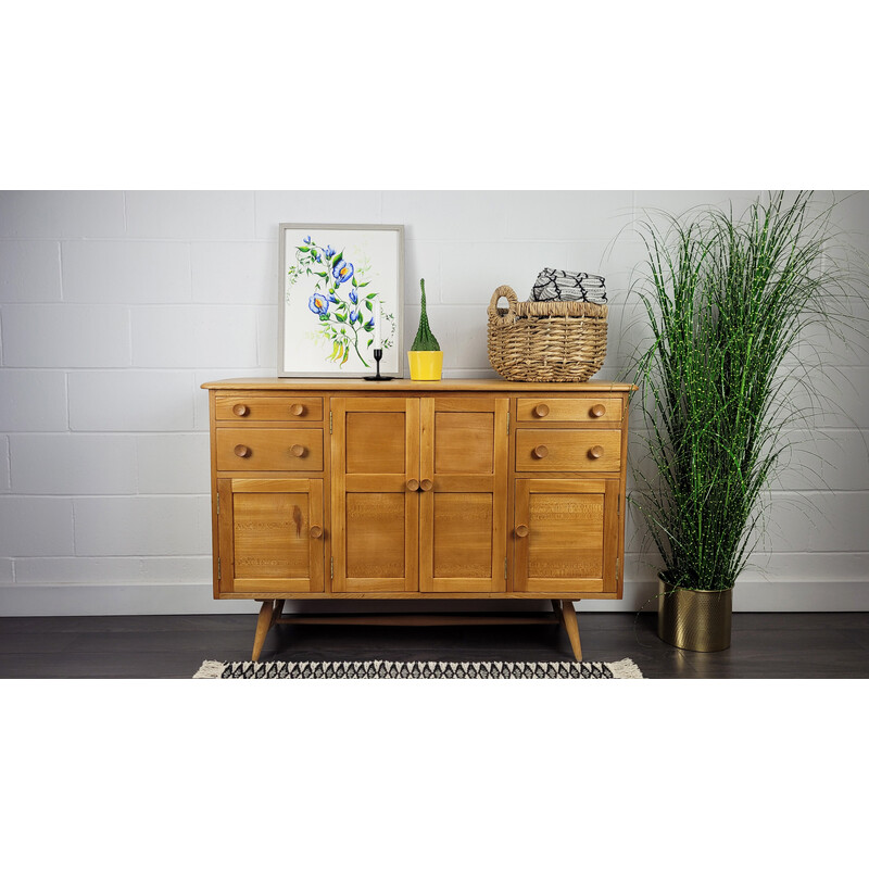 Vintage elmwood sideboard by Ercol, 1960s