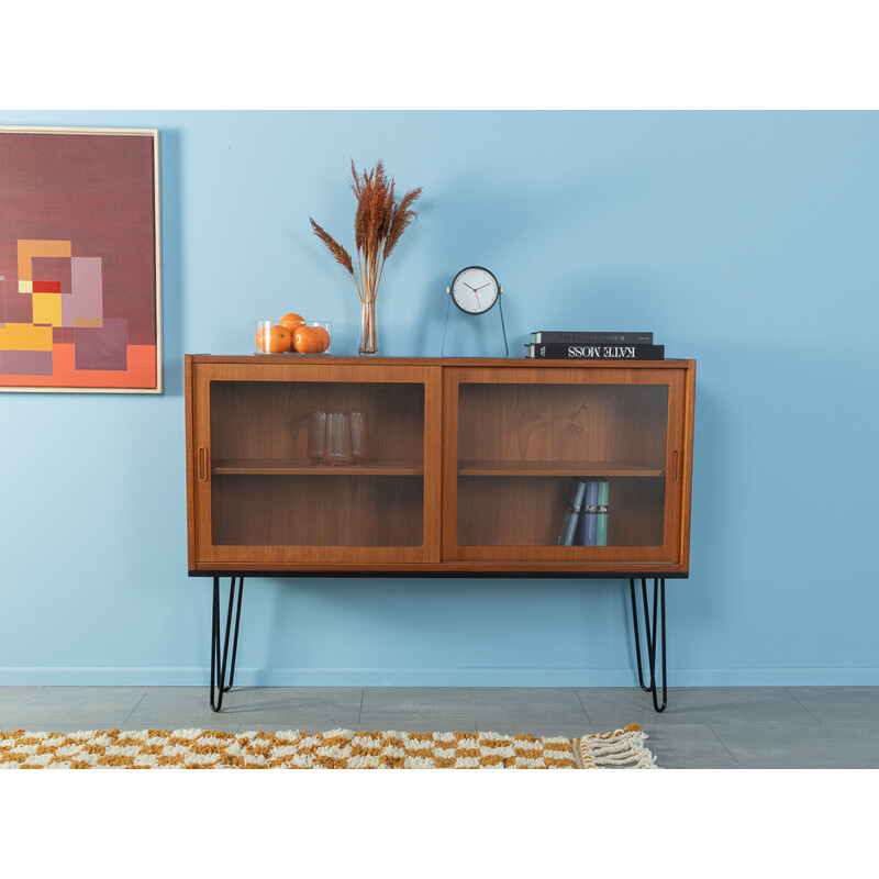 Vintage teak display cabinet by Poul Hundevad, Denmark 1960s