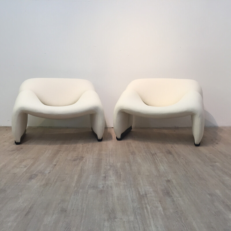 Artifort "Groovy" pair of armchairs, Pierre PAULIN - 1970s