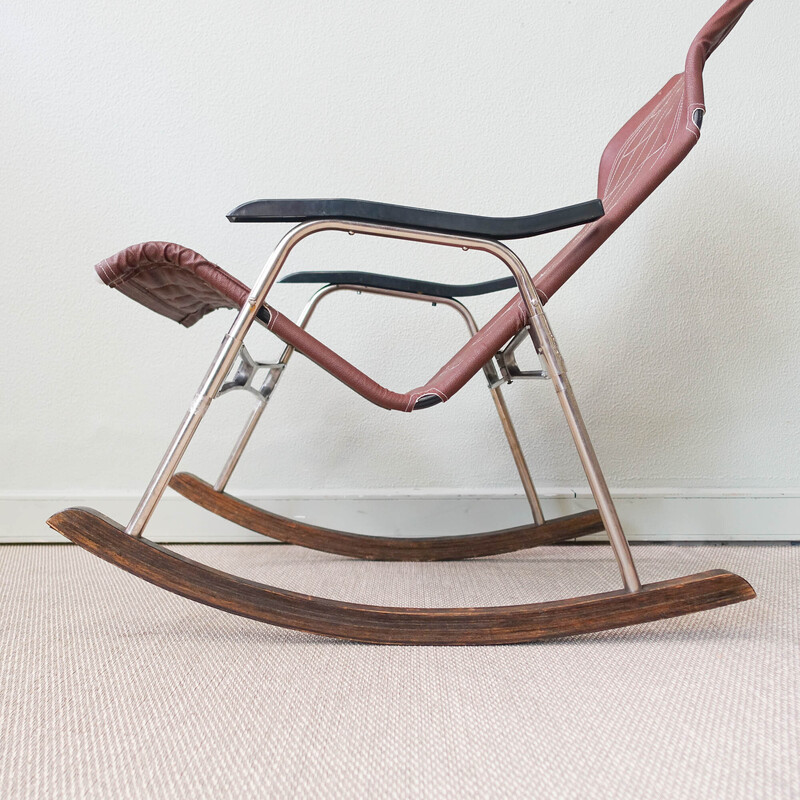 Chaise à bascule japonais vintage pliable par Takeshi Nii, 1950
