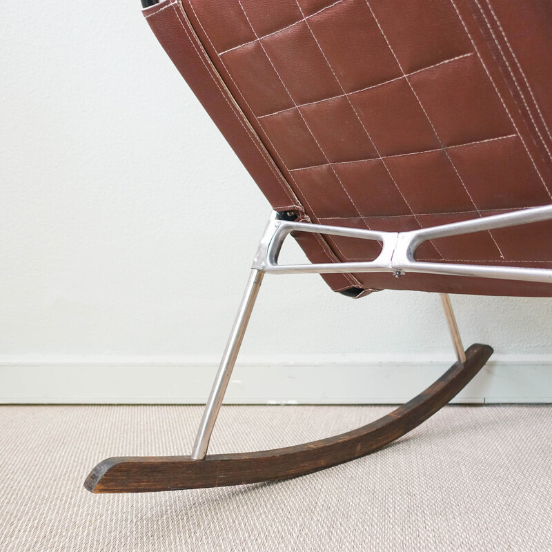 Japanese vintage foldable rocking chair by Takeshi Nii, 1950s